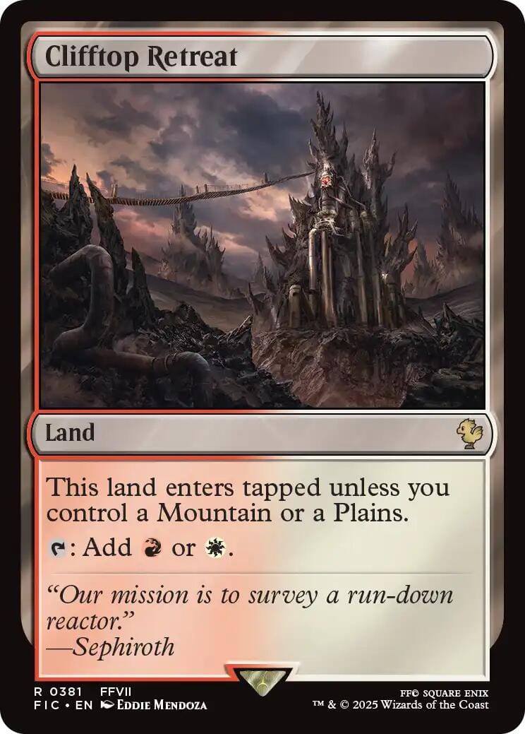 Clifftop Retreat (Surge Foil) [FINAL FANTASY Commander] MTG Single Magic: The Gathering  | Multizone: Comics And Games