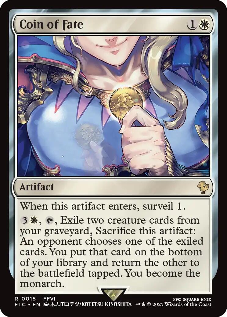 Coin of Fate (Surge Foil) [FINAL FANTASY Commander] MTG Single Magic: The Gathering  | Multizone: Comics And Games