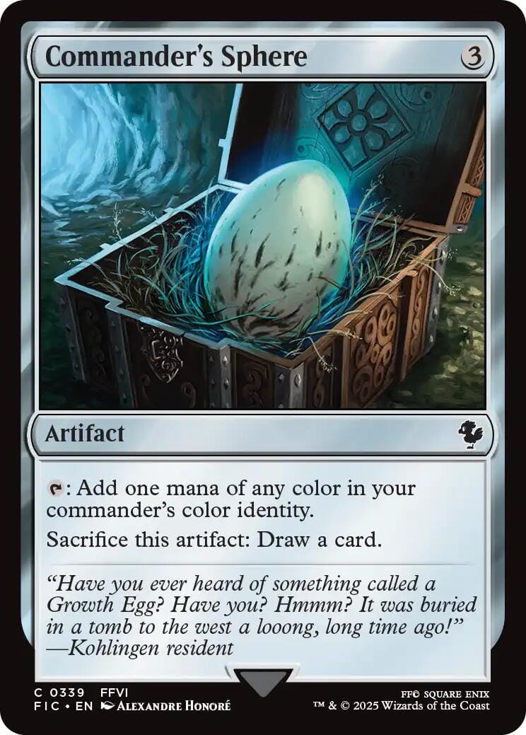 Commander's Sphere (Surge Foil) [FINAL FANTASY Commander] MTG Single Magic: The Gathering  | Multizone: Comics And Games