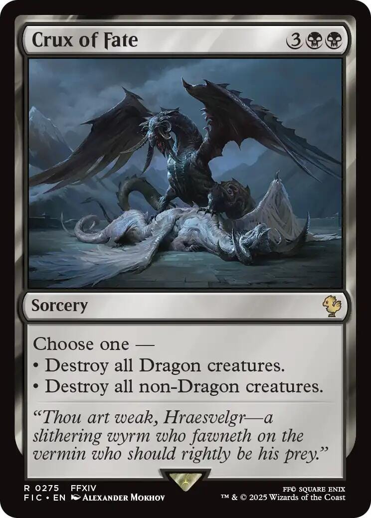 Crux of Fate (Surge Foil) [FINAL FANTASY Commander] MTG Single Magic: The Gathering  | Multizone: Comics And Games