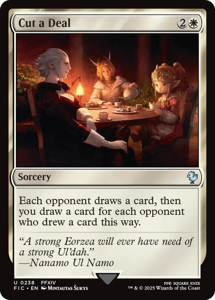 Cut a Deal (Surge Foil) [FINAL FANTASY Commander] MTG Single Magic: The Gathering  | Multizone: Comics And Games