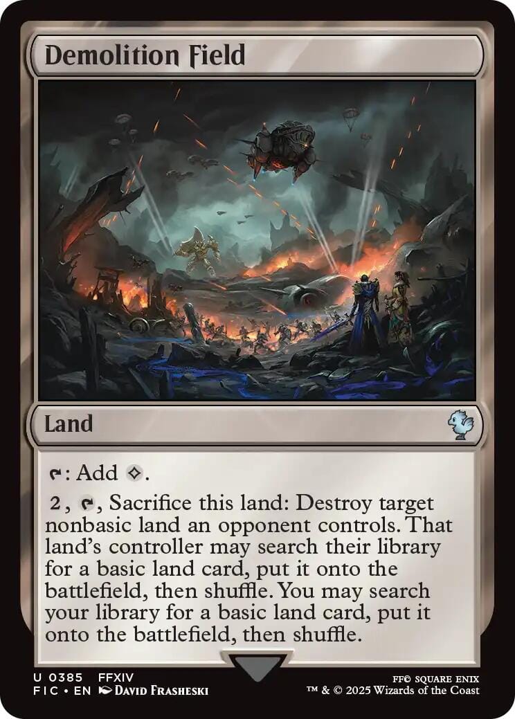 Demolition Field (Surge Foil) [FINAL FANTASY Commander] MTG Single Magic: The Gathering  | Multizone: Comics And Games