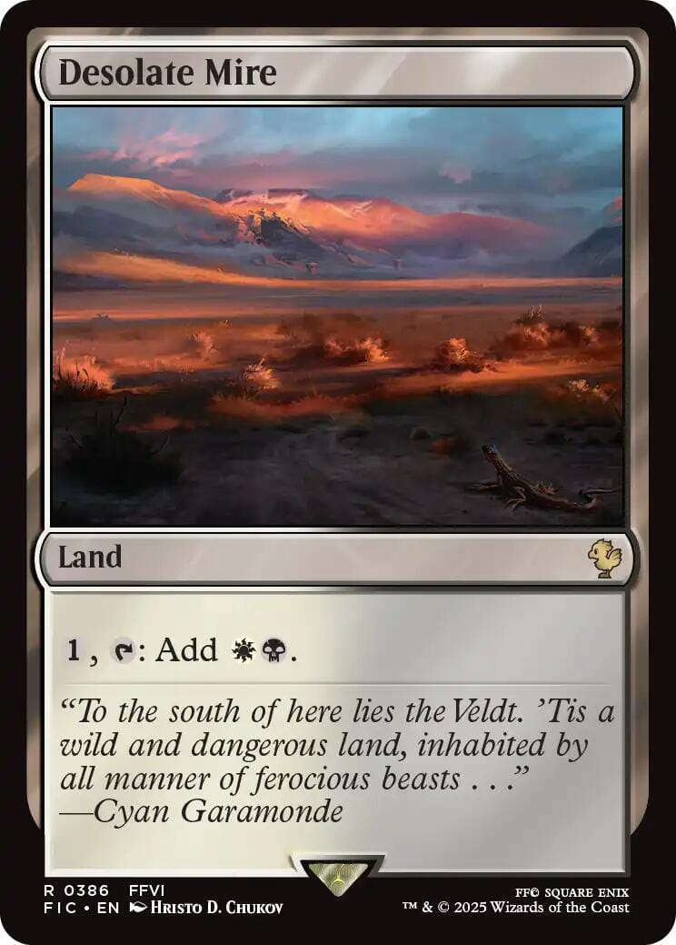 Desolate Mire (Surge Foil) [FINAL FANTASY Commander] MTG Single Magic: The Gathering  | Multizone: Comics And Games
