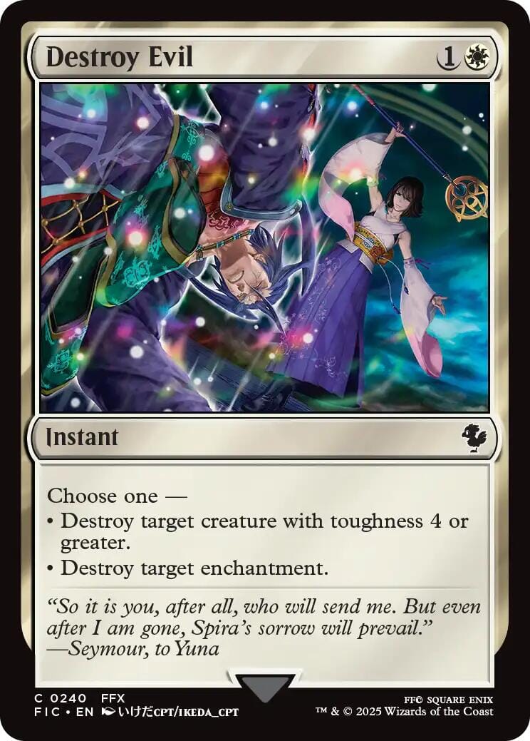 Destroy Evil (Surge Foil) [FINAL FANTASY Commander] MTG Single Magic: The Gathering  | Multizone: Comics And Games