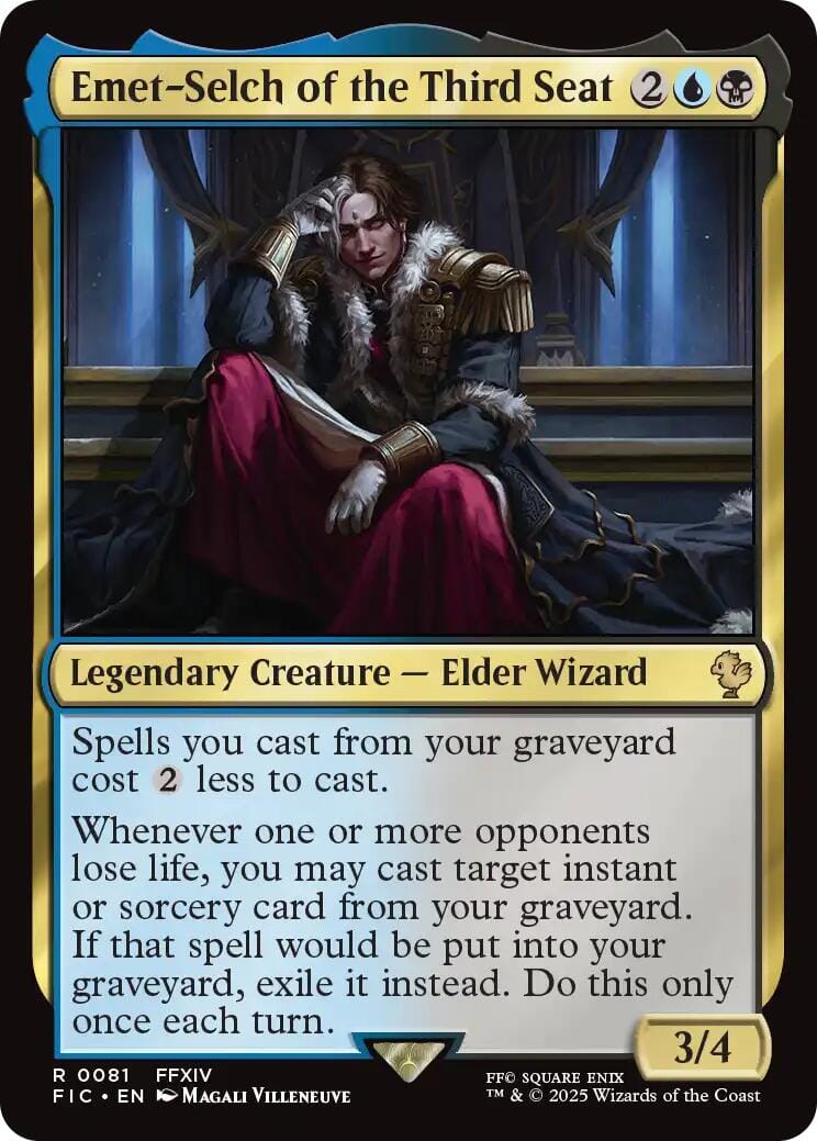 Emet-Selch of the Third Seat (Surge Foil) [FINAL FANTASY Commander] MTG Single Magic: The Gathering  | Multizone: Comics And Games