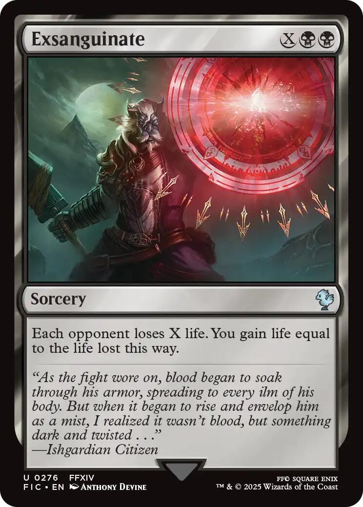 Exsanguinate (Surge Foil) [FINAL FANTASY Commander] MTG Single Magic: The Gathering  | Multizone: Comics And Games