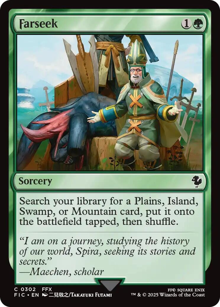Farseek (Surge Foil) [FINAL FANTASY Commander] MTG Single Magic: The Gathering  | Multizone: Comics And Games
