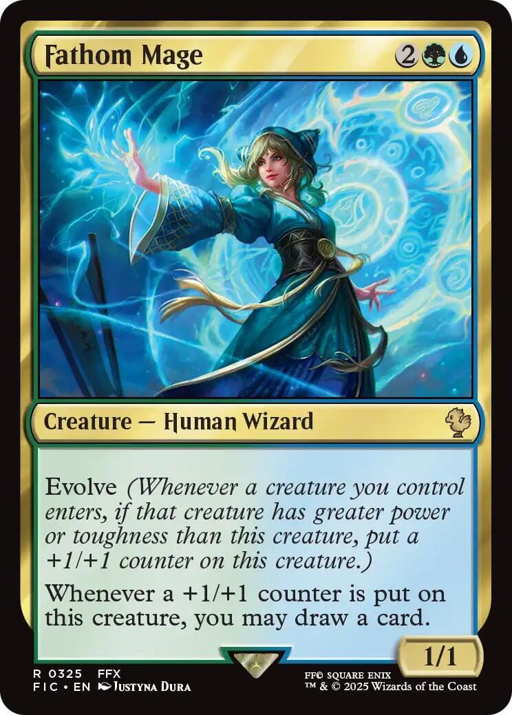 Fathom Mage (Surge Foil) [FINAL FANTASY Commander] MTG Single Magic: The Gathering  | Multizone: Comics And Games
