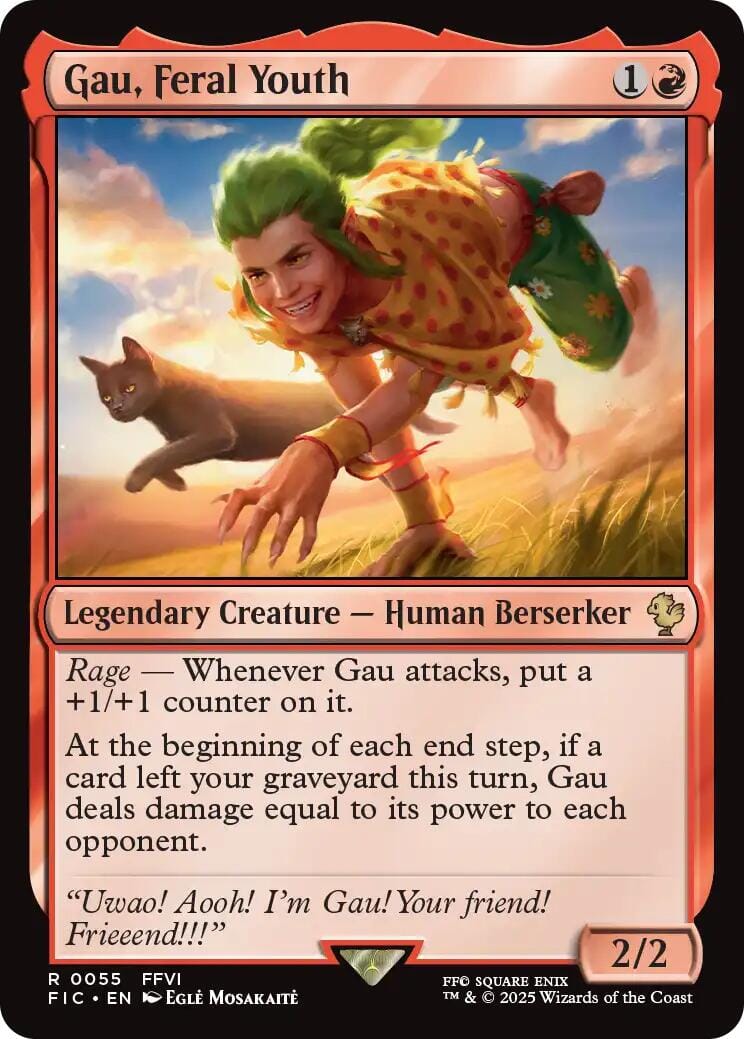 Gau, Feral Youth (Surge Foil) [FINAL FANTASY Commander] MTG Single Magic: The Gathering  | Multizone: Comics And Games
