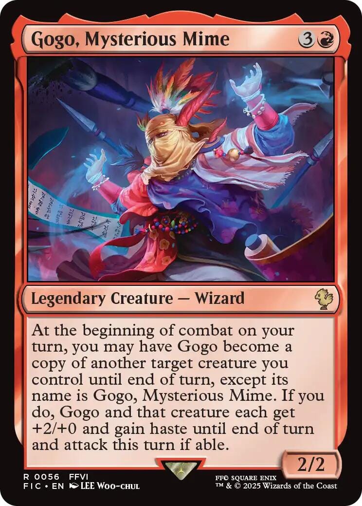 Gogo, Mysterious Mime (Surge Foil) [FINAL FANTASY Commander] MTG Single Magic: The Gathering  | Multizone: Comics And Games