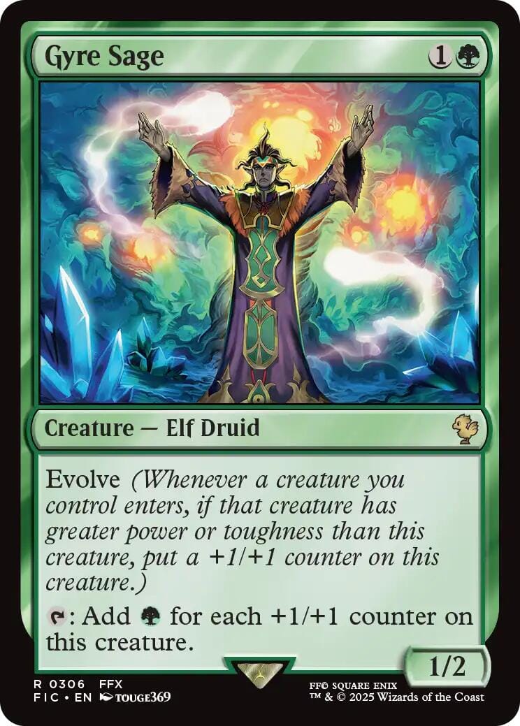 Gyre Sage (Surge Foil) [FINAL FANTASY Commander] MTG Single Magic: The Gathering  | Multizone: Comics And Games