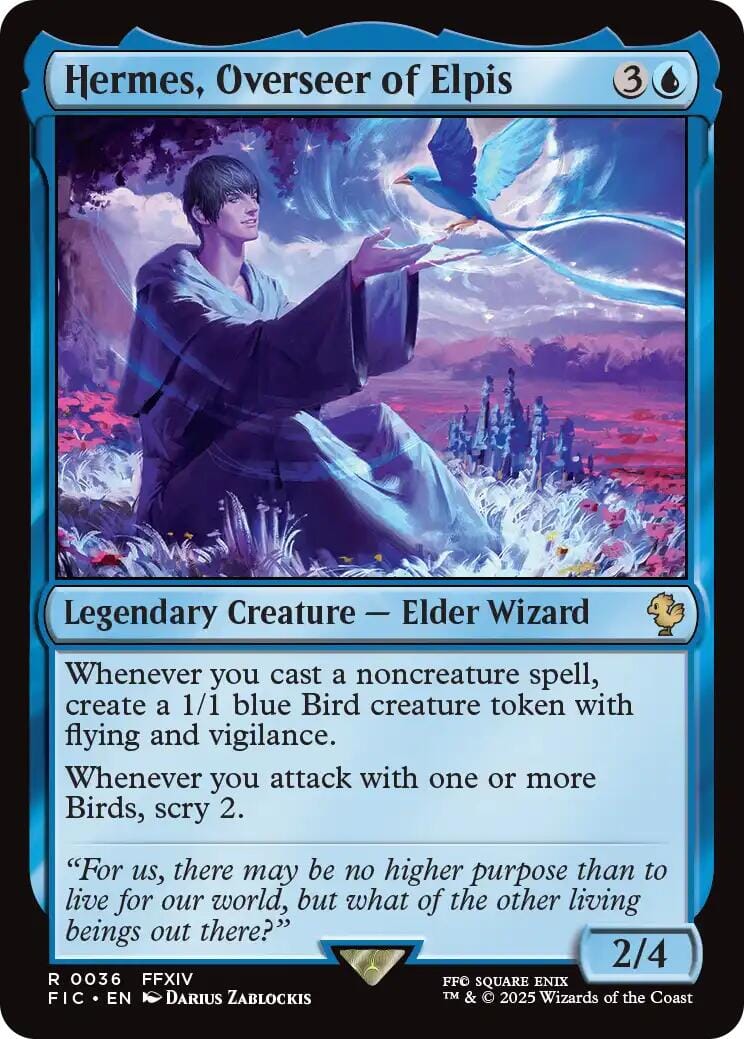 Hermes, Overseer of Elpis (Surge Foil) [FINAL FANTASY Commander] MTG Single Magic: The Gathering  | Multizone: Comics And Games