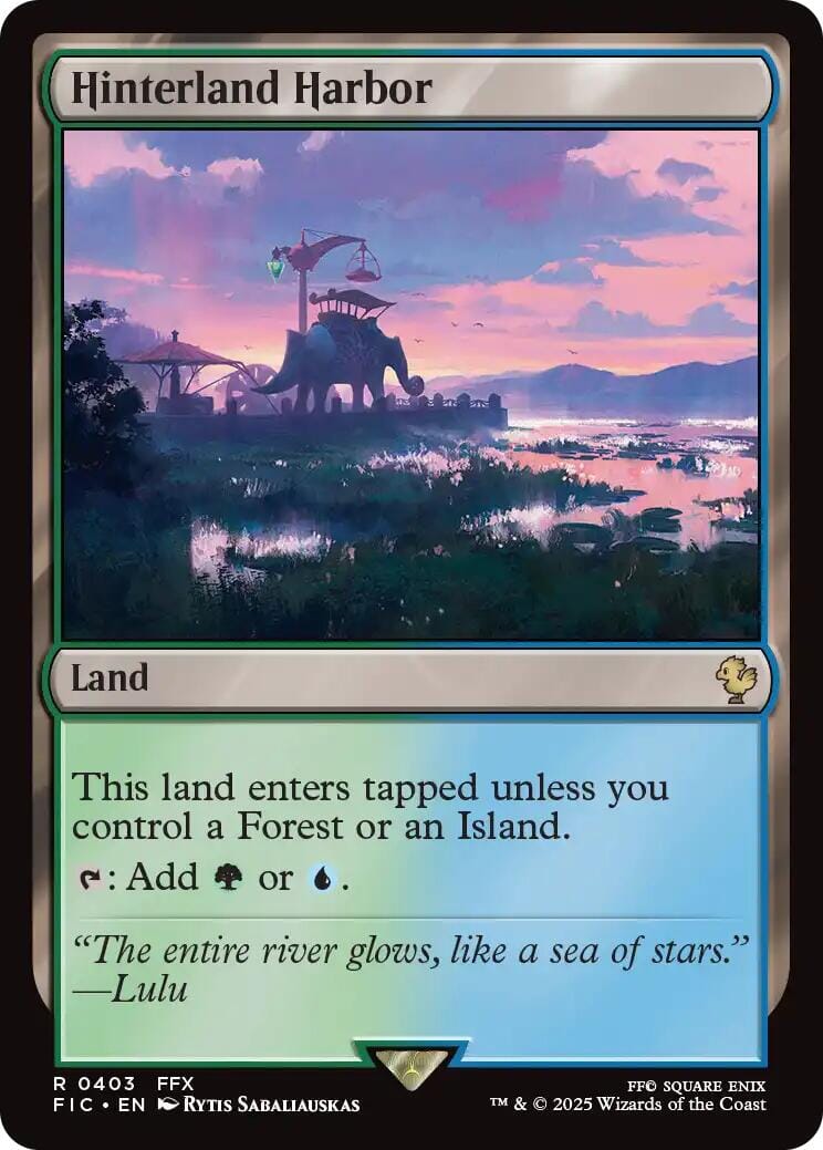Hinterland Harbor (Surge Foil) [FINAL FANTASY Commander] MTG Single Magic: The Gathering  | Multizone: Comics And Games