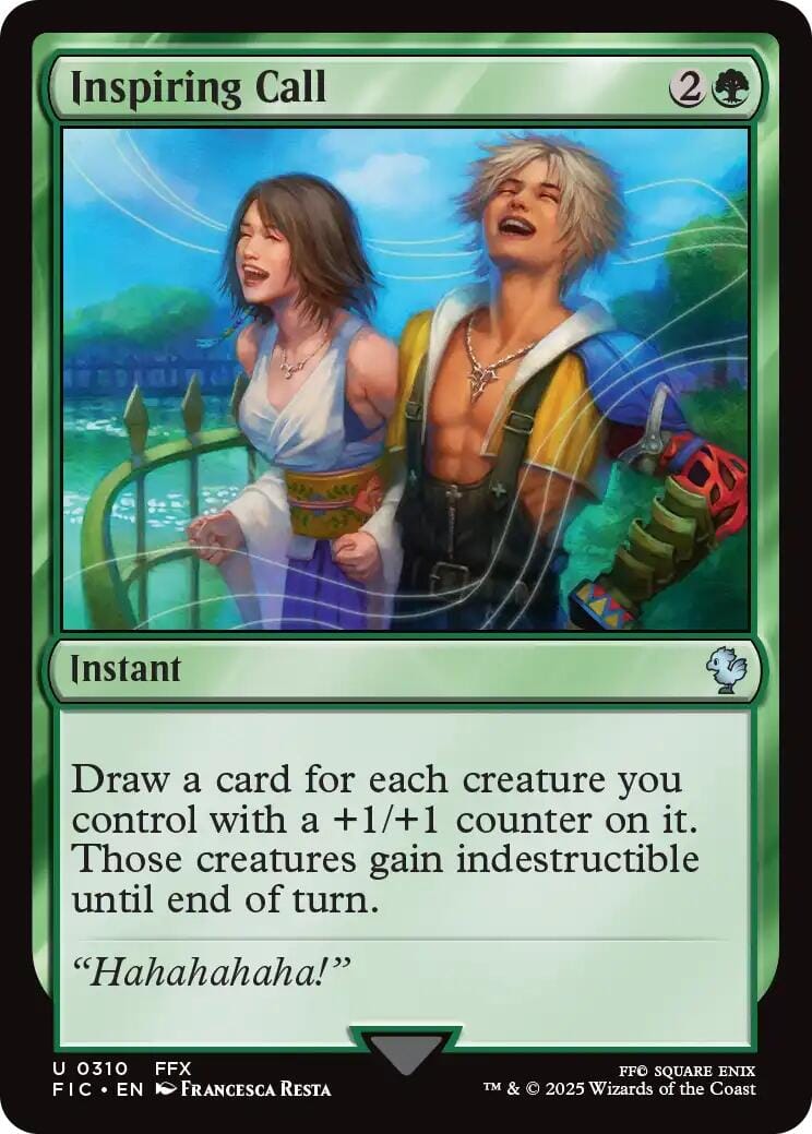 Inspiring Call (Surge Foil) [FINAL FANTASY Commander] MTG Single Magic: The Gathering  | Multizone: Comics And Games