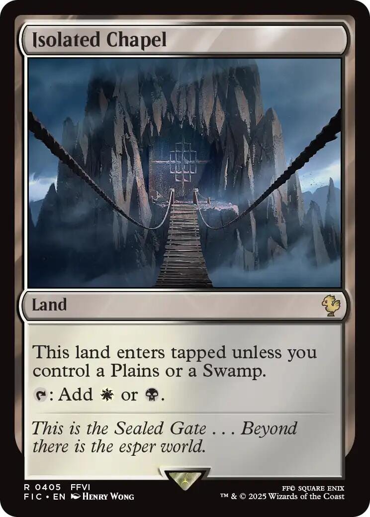 Isolated Chapel (Surge Foil) [FINAL FANTASY Commander] MTG Single Magic: The Gathering  | Multizone: Comics And Games