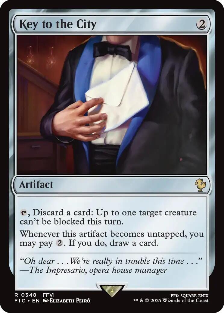 Key to the City (Surge Foil) [FINAL FANTASY Commander] MTG Single Magic: The Gathering  | Multizone: Comics And Games