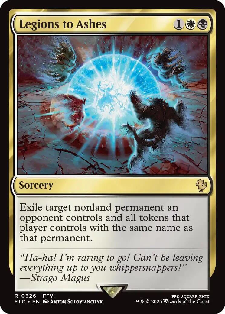 Legions to Ashes (Surge Foil) [FINAL FANTASY Commander] MTG Single Magic: The Gathering  | Multizone: Comics And Games