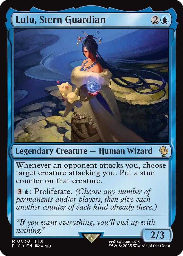 Lulu, Stern Guardian (Surge Foil) [FINAL FANTASY Commander] MTG Single Magic: The Gathering  | Multizone: Comics And Games