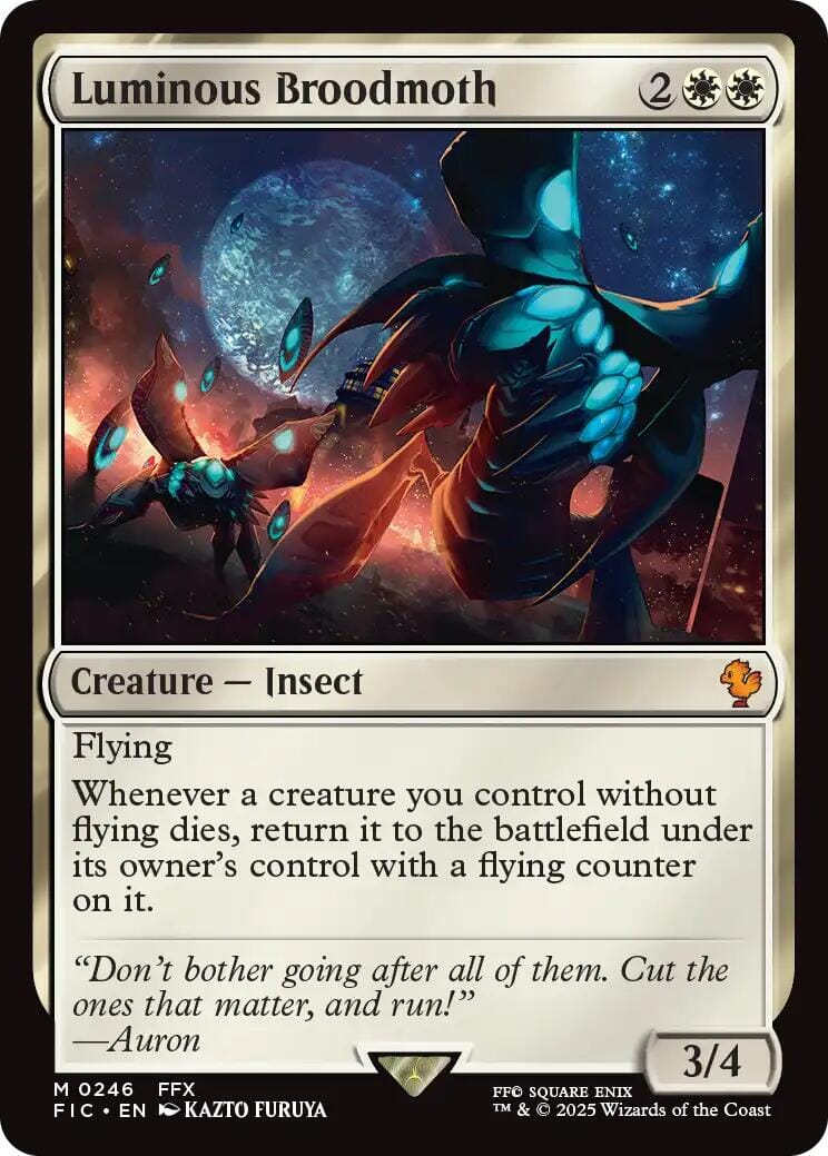 Luminous Broodmoth (Surge Foil) [FINAL FANTASY Commander] MTG Single Magic: The Gathering  | Multizone: Comics And Games
