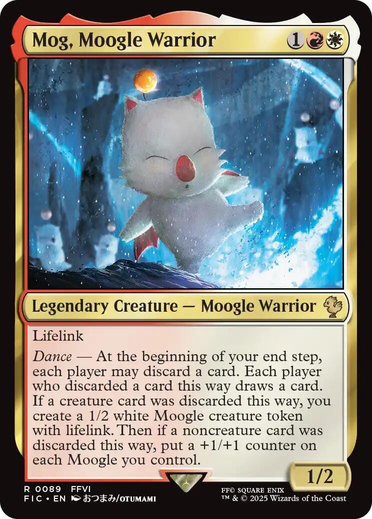 Mog, Moogle Warrior (Surge Foil) [FINAL FANTASY Commander] MTG Single Magic: The Gathering  | Multizone: Comics And Games