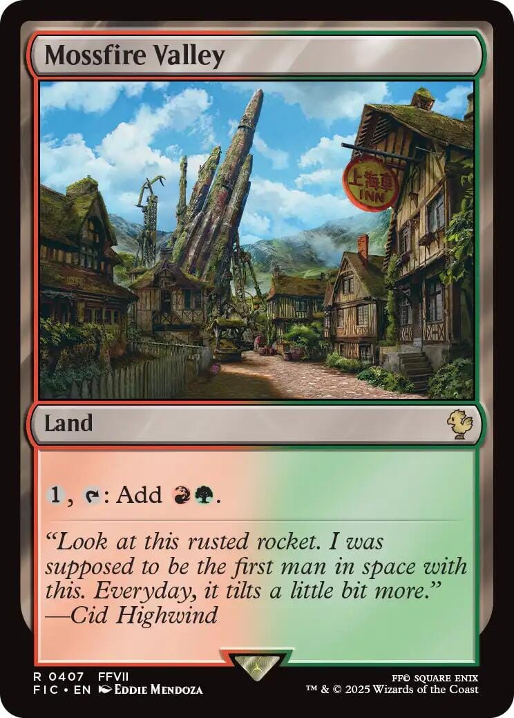 Mossfire Valley (Surge Foil) [FINAL FANTASY Commander] MTG Single Magic: The Gathering  | Multizone: Comics And Games