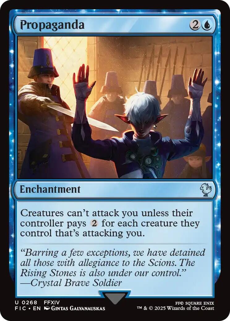 Propaganda (Surge Foil) [FINAL FANTASY Commander] MTG Single Magic: The Gathering  | Multizone: Comics And Games