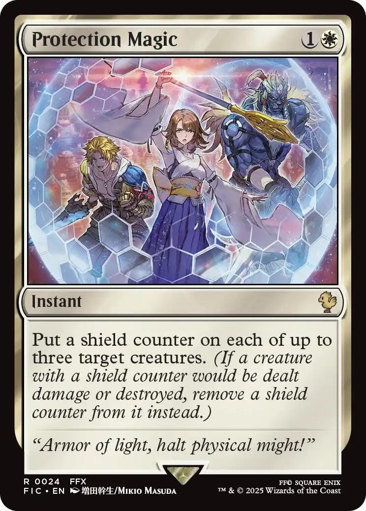 Protection Magic (Surge Foil) [FINAL FANTASY Commander] MTG Single Magic: The Gathering  | Multizone: Comics And Games