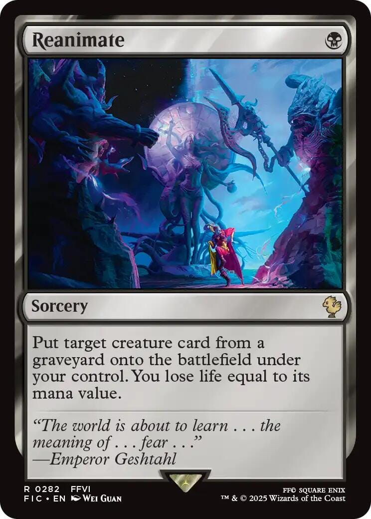 Reanimate (Surge Foil) [FINAL FANTASY Commander] MTG Single Magic: The Gathering  | Multizone: Comics And Games