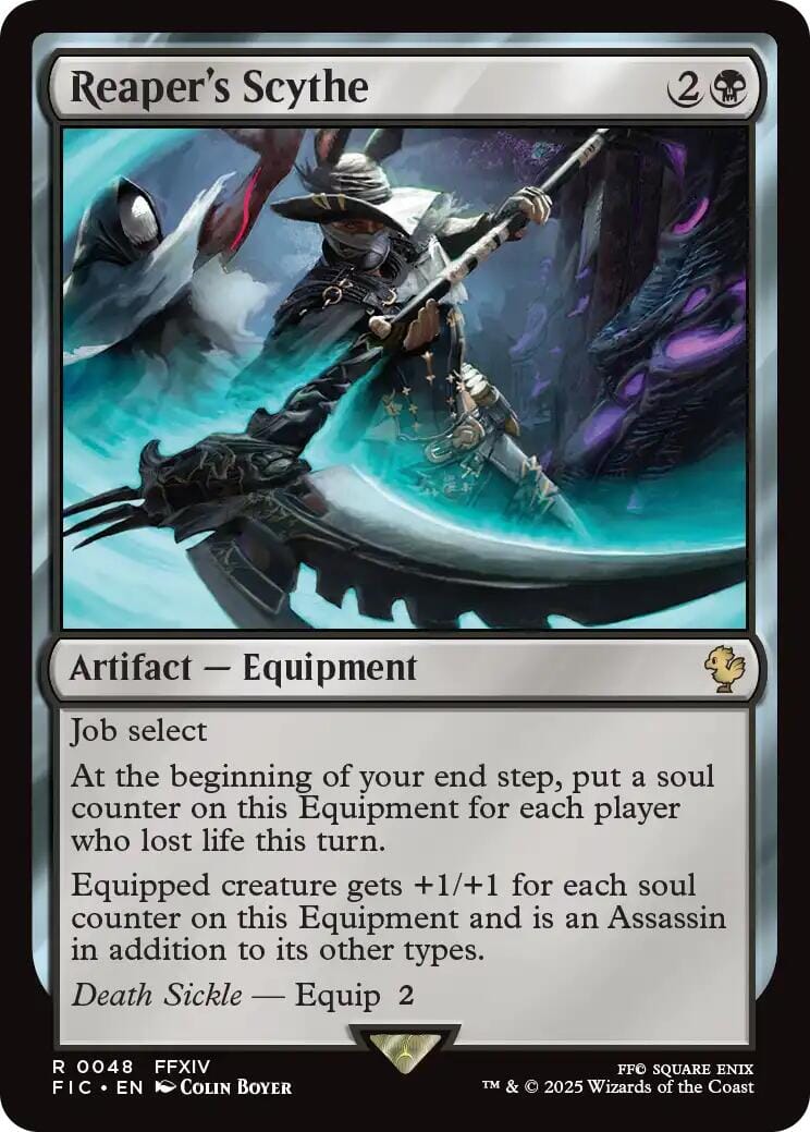 Reaper's Scythe (Surge Foil) [FINAL FANTASY Commander] MTG Single Magic: The Gathering  | Multizone: Comics And Games