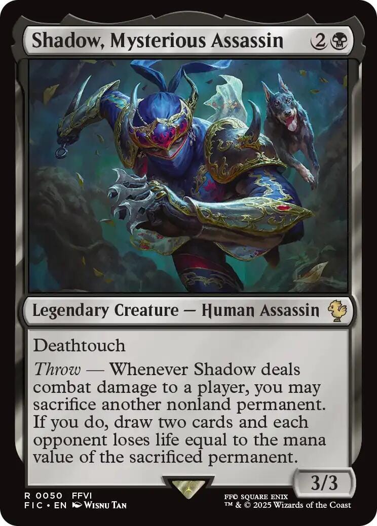 Shadow, Mysterious Assassin (Surge Foil) [FINAL FANTASY Commander] MTG Single Magic: The Gathering  | Multizone: Comics And Games