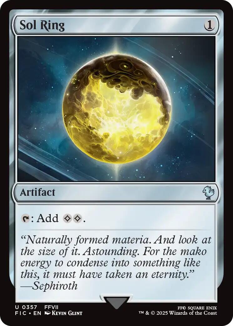 Sol Ring (0357) (Surge Foil) [FINAL FANTASY Commander] MTG Single Magic: The Gathering  | Multizone: Comics And Games