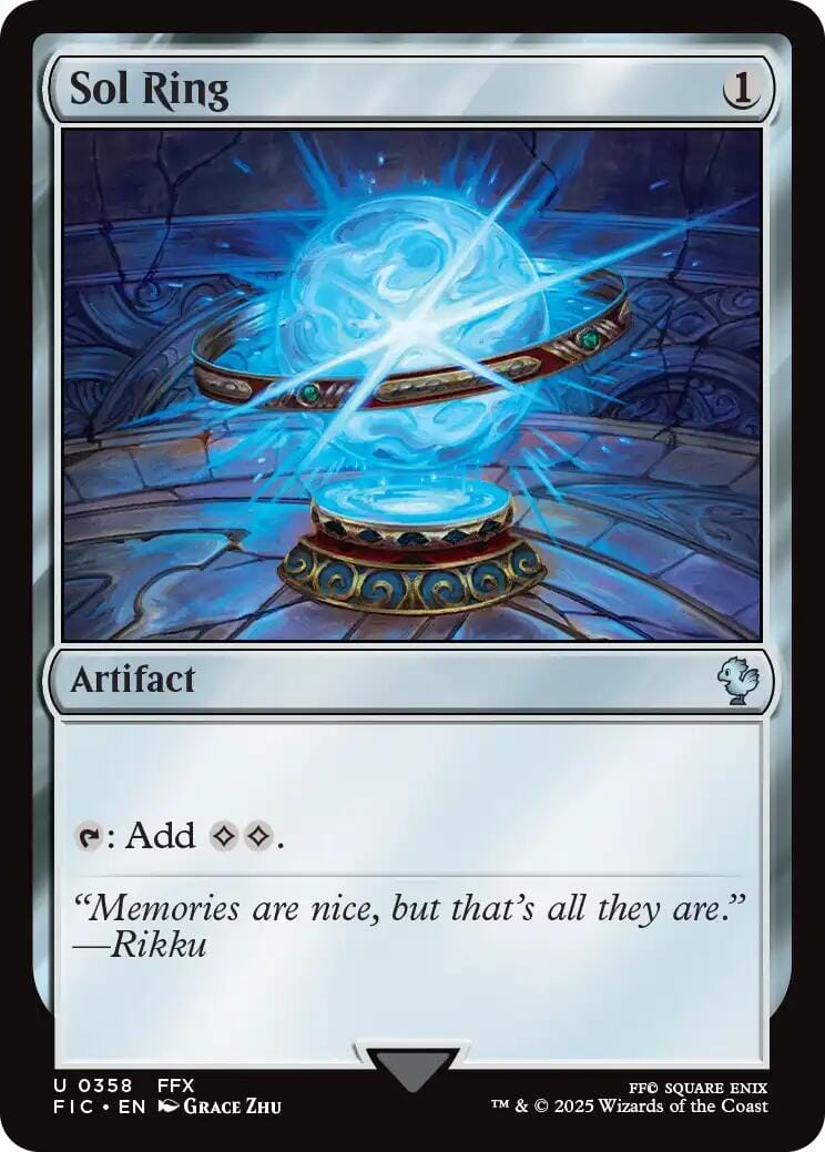 Sol Ring (0358) (Surge Foil) [FINAL FANTASY Commander] MTG Single Magic: The Gathering  | Multizone: Comics And Games