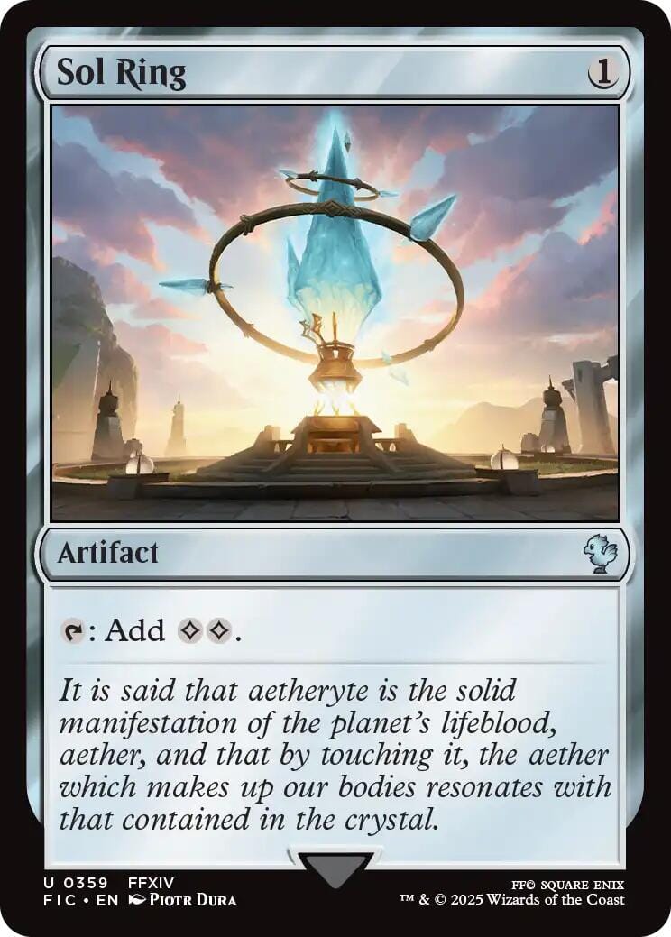 Sol Ring (0359) (Surge Foil) [FINAL FANTASY Commander] MTG Single Magic: The Gathering  | Multizone: Comics And Games