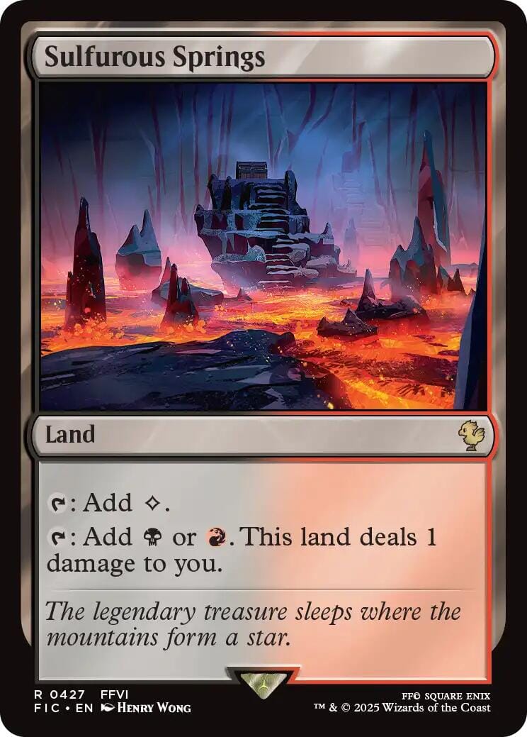 Sulfurous Springs (Surge Foil) [FINAL FANTASY Commander] MTG Single Magic: The Gathering  | Multizone: Comics And Games