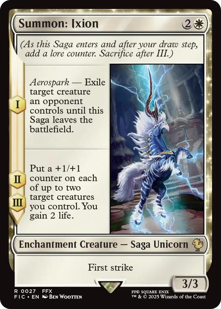 Summon: Ixion (Surge Foil) [FINAL FANTASY Commander] MTG Single Magic: The Gathering  | Multizone: Comics And Games