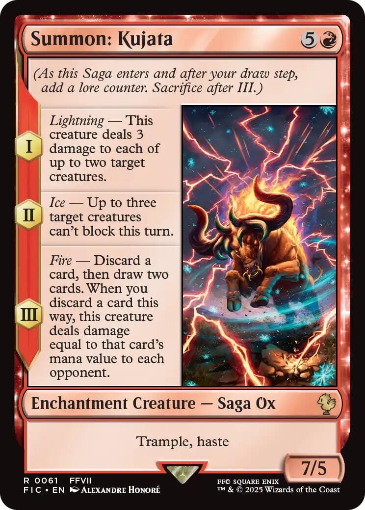 Summon: Kujata (Surge Foil) [FINAL FANTASY Commander] MTG Single Magic: The Gathering  | Multizone: Comics And Games