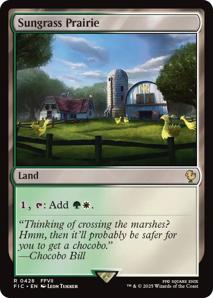 Sungrass Prairie (Surge Foil) [FINAL FANTASY Commander] MTG Single Magic: The Gathering  | Multizone: Comics And Games