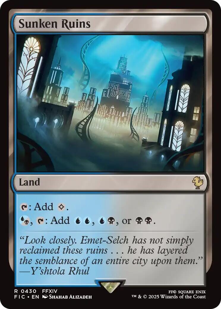 Sunken Ruins (Surge Foil) [FINAL FANTASY Commander] MTG Single Magic: The Gathering  | Multizone: Comics And Games