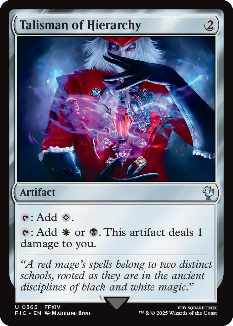 Talisman of Hierarchy (Surge Foil) [FINAL FANTASY Commander] MTG Single Magic: The Gathering  | Multizone: Comics And Games