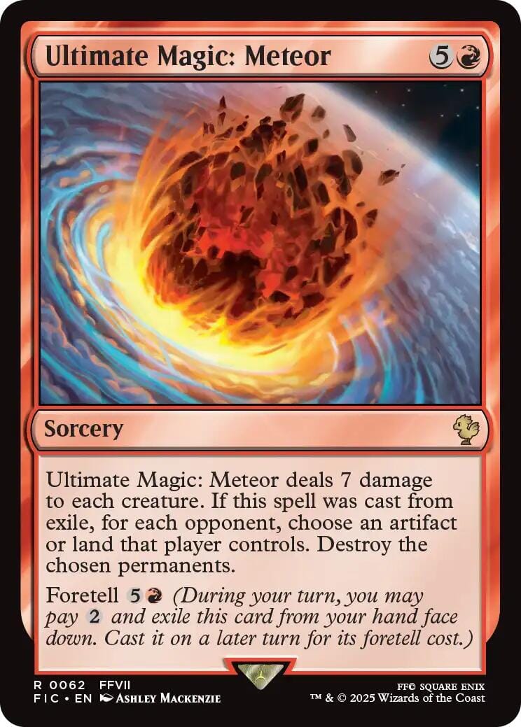 Ultimate Magic: Meteor (Surge Foil) [FINAL FANTASY Commander] MTG Single Magic: The Gathering  | Multizone: Comics And Games