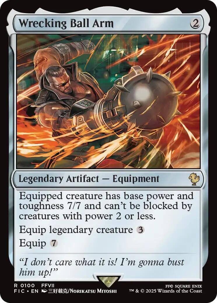 Wrecking Ball Arm (Surge Foil) [FINAL FANTASY Commander] MTG Single Magic: The Gathering  | Multizone: Comics And Games