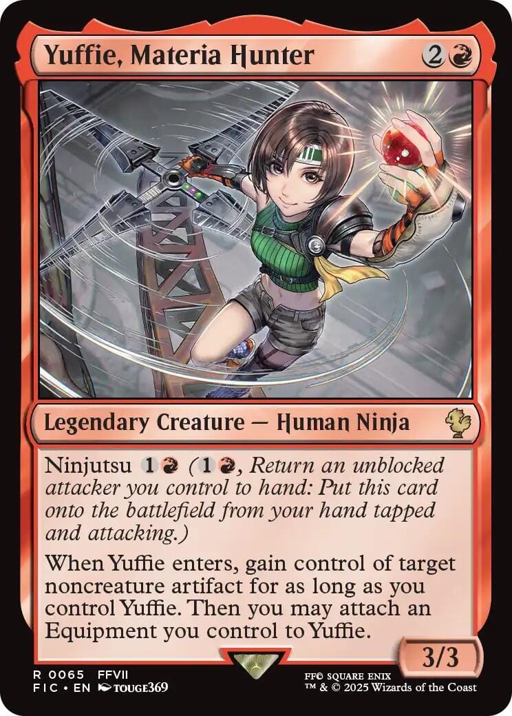 Yuffie, Materia Hunter (Surge Foil) [FINAL FANTASY Commander] MTG Single Magic: The Gathering  | Multizone: Comics And Games