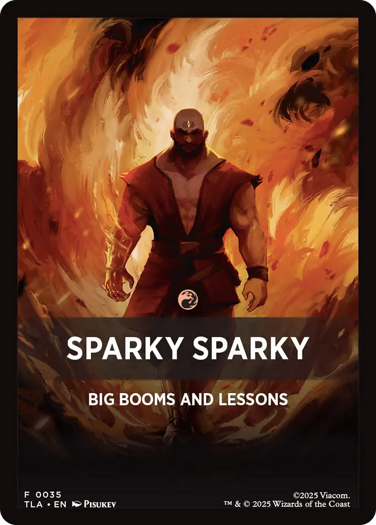 Sparky Sparky Theme Card [Avatar: The Last Airbender Tokens] MTG Single Magic: The Gathering  | Multizone: Comics And Games