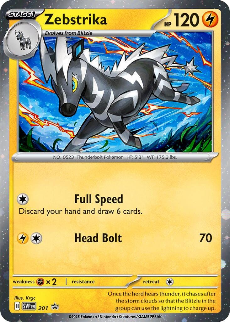 Zebstrika (201) (Cosmos Holo) [Scarlet & Violet: Black Star Promos] Pokemon Single Pokémon  | Multizone: Comics And Games