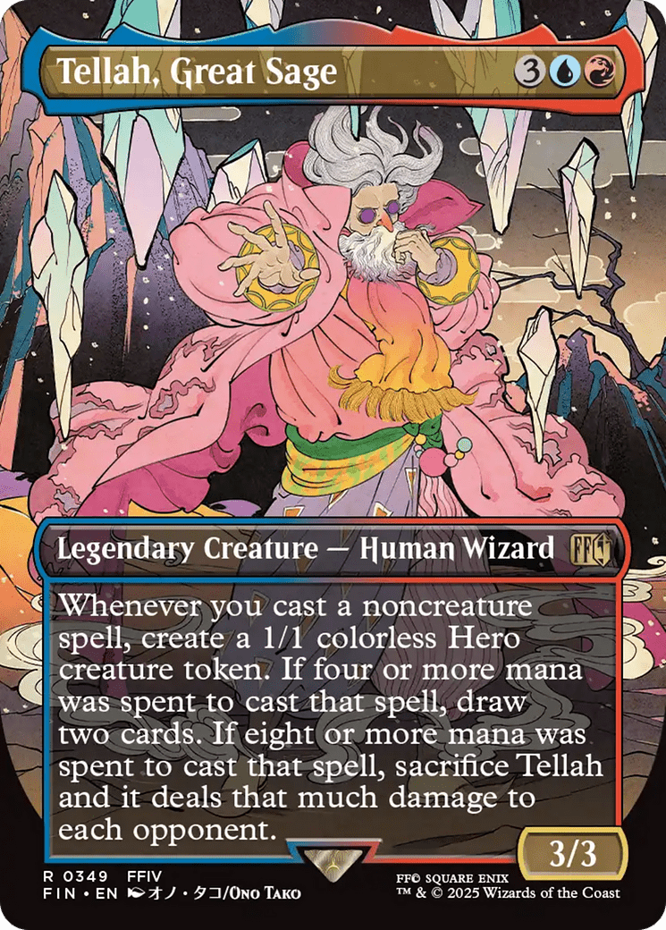 Tellah, Great Sage (Borderless) [FINAL FANTASY] MTG Single Magic: The Gathering  | Multizone: Comics And Games