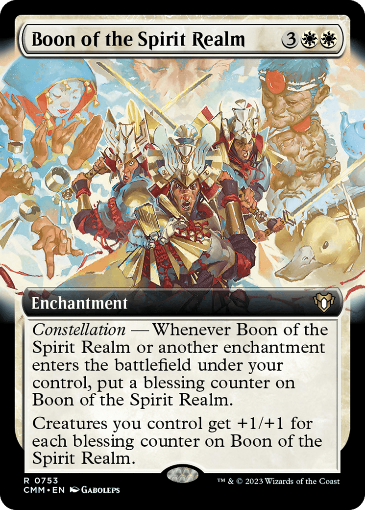 Boon of the Spirit Realm (Extended Art) [Commander Masters] MTG Single Magic: The Gathering  | Multizone: Comics And Games