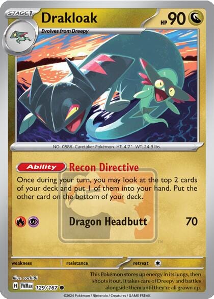 Drakloak (129/167) [League & Championship Cards] Pokemon Single Pokémon  | Multizone: Comics And Games