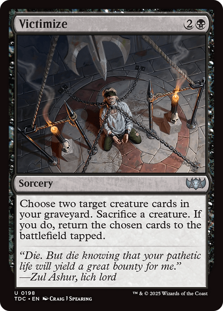Victimize [Tarkir: Dragonstorm Commander] MTG Single Magic: The Gathering  | Multizone: Comics And Games