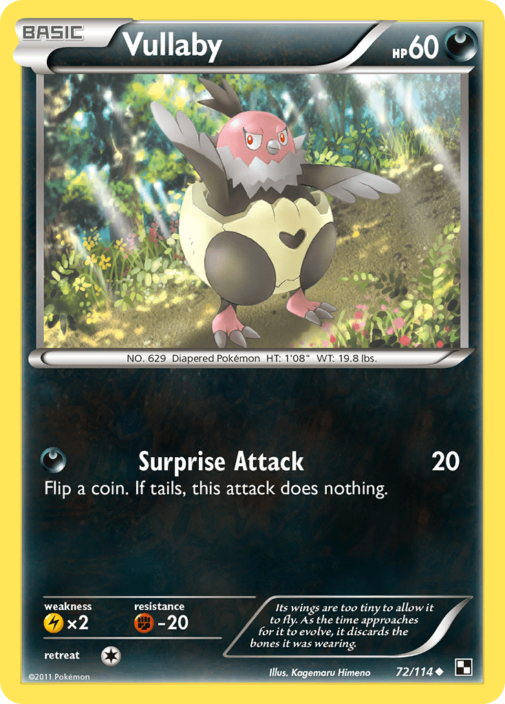 Vullaby (72/114) [Black & White: Base Set] Pokemon Single Pokémon  | Multizone: Comics And Games