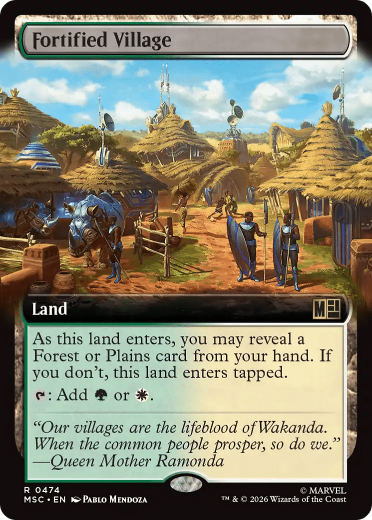 Fortified Village (Extended Art) [Marvel Super Heroes Commander] | Multizone: Comics And Games